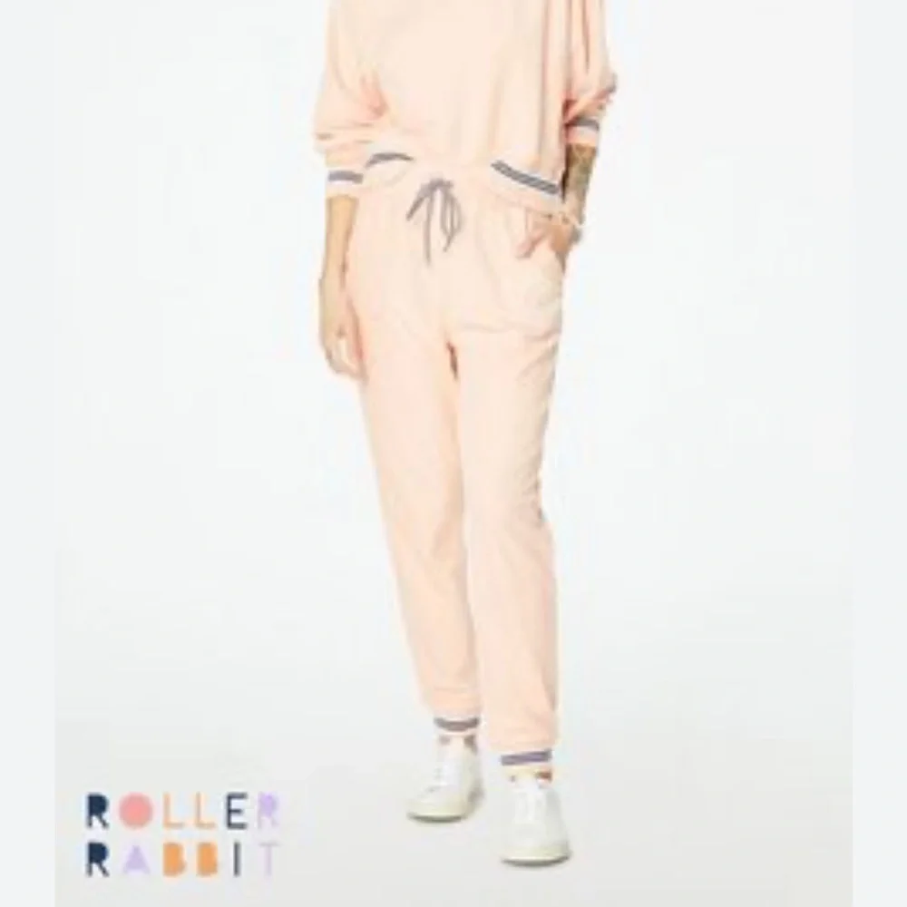 Roller Rabbit Peach Emersyn Sweatshirt & Maja Sweatpants Set Sz Large - Picture 11 of 12